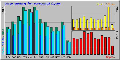 Usage summary for corsocapital.com